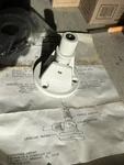 Shakespeare 495 Fold-down Mount Marine Whip Antenna Plastic 1"-14. Fixed Price $12.50.