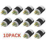 Lot 10X HBL5266C For Ac Male Edison Nema 5-15P Plug 15A 125V Connector Cl/bk. Fixed Price $69.99.