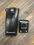 Motorola GP300 Swivel Hi Cap Hard Leather Case Holster HLN9009. Fixed Price $27.99.
