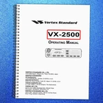 Vertex Standard VX-2500 Vhf Radio Operating Manual Bind Tough Covering. Fixed Price $13.39.