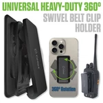 Heavy-duty Belt Clip Holster / 3M Adhesive Compatible With Iphone, Galaxy, Pixel. Fixed Price $7.99.