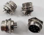 Lot Of 4 Workman C-6P Replacement 6-PIN Cb Radio Microphone Panel Jack Mount C6P. Fixed Price $16.95.