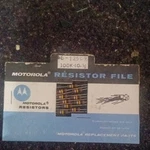 Motorola 6-125C9 Axial Resistor 100K Ohm 10% Resistance Box Replacement Parts. Fixed Price $30.00.