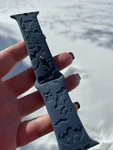 Skite Laser Engraved Silicone Band Comp W/ Apple Watch (batman Dark Knight). Fixed Price $31.00.