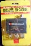 Diamond Antenna MX3000DN Triplexer: 144/430/1200MHZ Nip. Fixed Price $128.99.