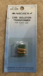 Nos Archer By Radio Shack. Line Isolation Transformer, No. 273-1375, Audio. Fixed Price $10.00.