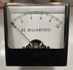 Pair Of Vintage Simpson #6175 2-1/2" (model 1227) 0-1MA Meters, Nos. Fixed Price $60.00.