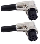 2 Lot Kalibur CBC8RX Radio Microphone Plug Connector Pin Female Right Angle. Fixed Price $24.95.