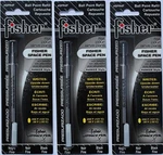 Fisher Space Refills Of Black Fine Ballpoint Pen, SPR4F-3PACK. Fixed Price $27.95.