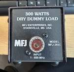 Used MFJ-260C 300 Watt 50 Ohm Air Cooled Resistive Dry Dummy. Fixed Price $70.00.