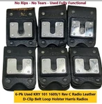 6-PK Used Kry 101 1609/1 Rev Macom/harris Belt Loops For Radio Holster. Fixed Price $15.99.