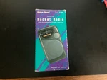Radio Shack Vintage Am/fm Pocket With Original Box, Instructions, Earphone. Fixed Price $15.00.