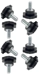4 Lot Roadpro RPKN-6P Black Plastic Cb Replacement Knobs 6MM Thread Bag Of 2. Fixed Price $20.95.