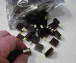 Yellow Window Pushbuttons For Radios WJ-8718, 8716, Nos, Pcs. Fixed Price $12.00.