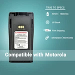 1800MAH Ni-mh Battery For Motorola CP200D CP180 PR400 EP450 (NNTN4851, 4496). Fixed Price $18.29.