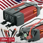 Audiotek 1500W Watt Power Inverter Dc 12V Ac 110V Car Converter Usb Port Charger. Fixed Price $69.99.