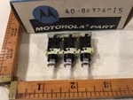 One Motorola Communications Replacement Part No. 40-84324C15 3-SWITCH Assembly. Fixed Price $8.00.