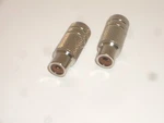 Aim Rca Shielded Metal In-line Female Jack Connector 2PC Set. Fixed Price $11.95.