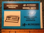 B&k 2 Mhz Digital Display Function Generator 3011 Manual Original Ham Radio. Fixed Price $19.95.