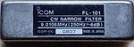 Icom FL-101 Cw Narrow Filter 9.0106MHZ (250HZ/-6DB) Clean Tested. Fixed Price $128.00.