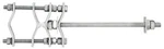 Commscope / Amphenol - DB365W 14 Wood Pole Clamp Set For 1.25 To 2.75 Pipe. Fixed Price $257.40.