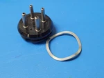 (1 Pc) 86-CP4 Amphenol Pin Octal Style Plug Black Phenolic. Fixed Price $14.95.