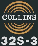 Collins 32S-3 Round Emblem Signature Series Amateur Radio Dust Cover. Fixed Price $33.00.