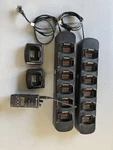 Motorola RDU4160D 16-CHANNEL Two-way Radio Black + 2 -6 Bank Chargers. Fixed Price $175.00.