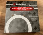 Radioshack 25-FT. RG-6 Quad Shield Coax Cable (15-1557). Fixed Price $12.99.