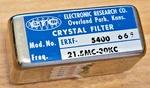 Erc Electronic Research Co Crystal Filter ERXF-5400 665 21.5MHZ-30KHZ 20577. Fixed Price $24.95.