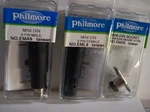 3 Packs Female Pin Mini Din - One Each Of Philmore EMA9, EML9, EMS9. Fixed Price $14.75.