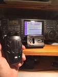 W2ENY Cable Fits Uniden BC906W Wireless Speaker Mic To Icom 7300 9700 Very Cool. Fixed Price $60.00.