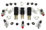 Vtg Western Electric Ham Radio Jack, Indicator Light, Knob, Fuse Holder Lot. Fixed Price $24.99.
