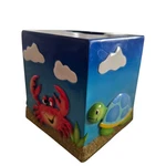 Saturday Knight Saltwater Splash Ocean Crab Turtle Tissue Box Holder New. Fixed Price $39.95.