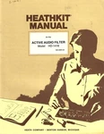 Heathkit HD-1418 Active Audio Filter Manual W/pictorals And Schematic. Fixed Price $17.50.