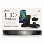 Lifestyle Advanced Trio 3-IN-1 Wireless 15W Qi Alarm Clock For Apple Black. Fixed Price $30.99.