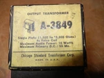 Nos Nib Vintage Stancor A-3849 Universal Output Transformer Ham Estate, Perfect. Fixed Price $59.95.