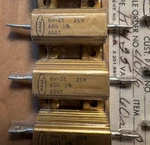 Lot Of (10) Dale RH-25 60 Ohm 25W 1% Chassis Mount Power Resistors N.o.s.. Fixed Price $18.95.