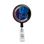 Star Trek Enterprise - Retractable Badge Holder Reel Lanyard. Fixed Price $8.95.
