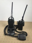 2 Icom IC-F11S 146-174 Mhz Vhf Two Way Radios And Charger W/mics HM-158L 159L. Fixed Price $149.95.