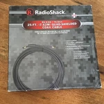 Radioshack 25-FT. RG-6 Quad Shield Coax Cable (15-1567). Fixed Price $12.98.
