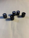 5 Pc New Vintage Black Bakelite 1/2 Ribbed Ham Radio Guitar Amp Knob Parts Nos. Fixed Price $20.95.