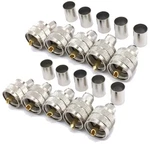 10-PACK Uhf PL-259 Male Crimp Type Rf Connectors For RG8/RG213/LMR400 Coax Wire. Fixed Price $15.94.