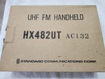 Standard Uhf Fm Transceiver HX482UT 400MHZ Portable Radio. Fixed Price $80.00.