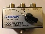 Opek CX-3 Coaxial Antenna Position Switch 1000 Watts. Fixed Price $29.99.