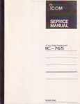 *bound Copy Of The Icom IC-765 Hf All Band Mode Transceiver Service Manual*. Fixed Price $29.99.