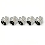5PCS Sockets Male 8-PIN Microphone Chassis Plug GX-16 Connector For Cb Ham Radio. Fixed Price $12.50.