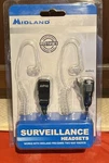 Midland (AVPH3) Clear In-ear Surveillance Headsets, Sealed, New. Fixed Price $15.00.