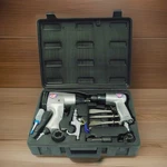 Campbell Hausfeld - 1/2" Air Impact Gun & Chisel Set With Rugged Carry Case. Fixed Price $69.99.