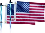Pack American Flags, Offroad For Whip Lights Antenna Poles, 12". Fixed Price $21.79.